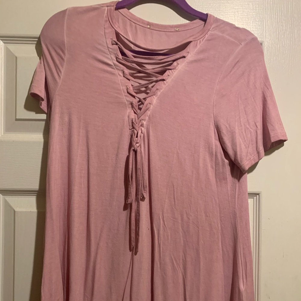 Laced up shirt